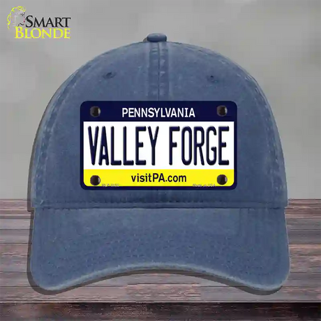 Valley Forge Pennsylvania State Novelty License Plate Hat Unconstructed Cotton / Navy