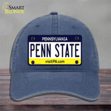 Penn State Pennsylvania State Novelty License Plate Hat Unconstructed Cotton / Navy