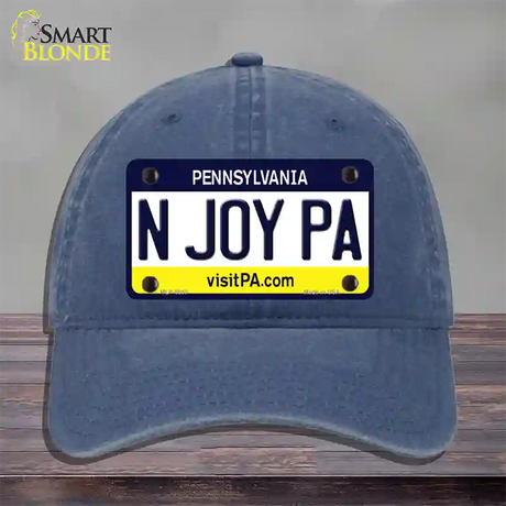 N Joy Pennsylvania State Novelty License Plate Hat Unconstructed Cotton / Navy