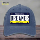 Dreamer Pennsylvania State Novelty License Plate Hat Unconstructed Cotton / Navy