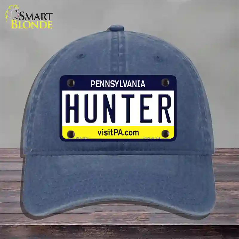 Hunter Pennsylvania State Novelty License Plate Hat Unconstructed Cotton / Navy