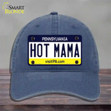 Hot Mama Pennsylvania State Novelty License Plate Hat Unconstructed Cotton / Navy