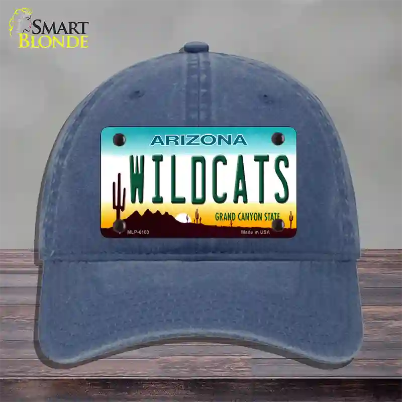Wildcats Arizona Novelty License Plate Hat Unconstructed Cotton / Navy