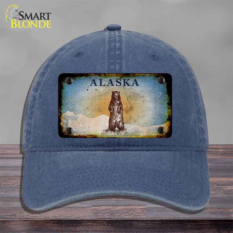 Alaska Bear Rusty Novelty License Plate Hat HAT-MLP-9512