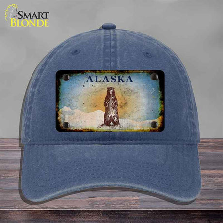 Alaska Bear Rusty Novelty License Plate Hat HAT-MLP-9512