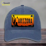 Arizona Scenic Novelty License Plate Hat Unconstructed Cotton / Navy