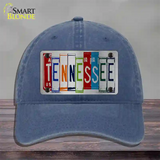 Tennessee License Plate Art Novelty License Plate Hat Unconstructed Cotton / Navy