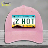 2 Hot Arizona Novelty License Plate Hat Unconstructed Cotton / Pink