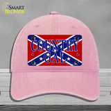 Confederate Country Gal Novelty License Plate Hat Unconstructed Cotton / Pink