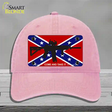 Come and Take It Confederate Flag Novelty License Plate Hat Unconstructed Cotton / Pink
