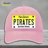 Pirates Novelty License Plate Hat Unconstructed Cotton / Pink