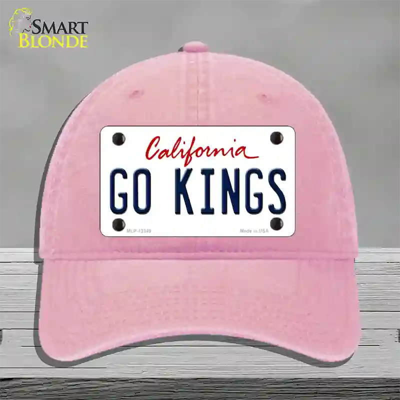 Go Kings California Novelty License Plate Hat Tag Unconstructed Cotton Pink