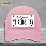 Number 1 Kings Fan California Novelty License Plate Hat Tag Unconstructed Cotton Pink