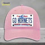 Hornets Fan Novelty License Plate Hat Tag Unconstructed Cotton Pink