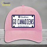 Go Canadiens Novelty License Plate Hat Tag Unconstructed Cotton / Pink