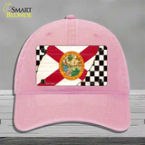 Florida Racing Flag Novelty License Plate Hat Tag Unconstructed Cotton Pink