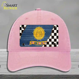 Georgia Racing Flag Novelty License Plate Hat Tag Unconstructed Cotton Pink