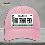 Old Orchard Beach Maine Novelty License Plate Hat Tag Unconstructed Cotton Pink