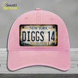 Diggs 14 Excelsior New York Rusty Novelty License Plate Hat Tag Unconstructed Cotton Pink
