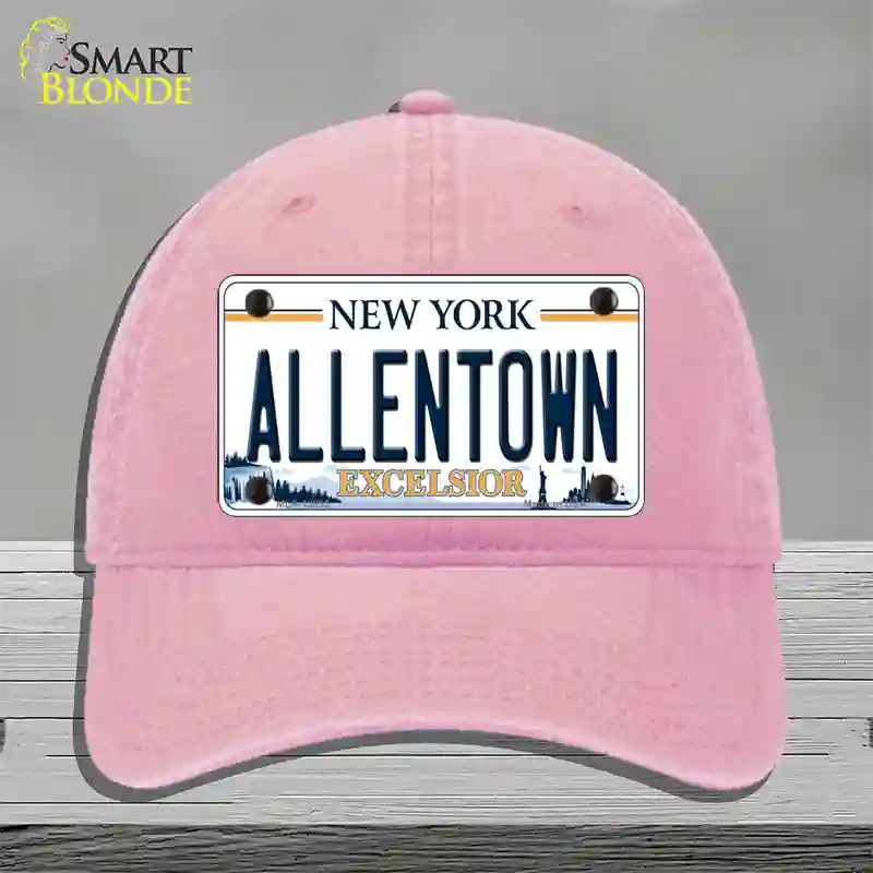 Allentown Excelsior New York Novelty License Plate Hat Tag Unconstructed Cotton Pink
