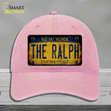 The Ralph New York Rusty Novelty License Plate Hat Tag Unconstructed Cotton Pink