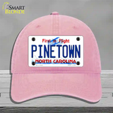 Pinetown North Carolina Novelty License Plate Hat Tag Unconstructed Cotton Pink