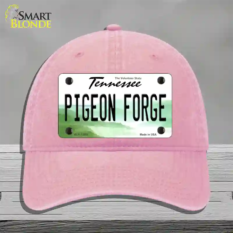 Pigeon Forge Tennessee Novelty License Plate Hat Tag Unconstructed Cotton Pink