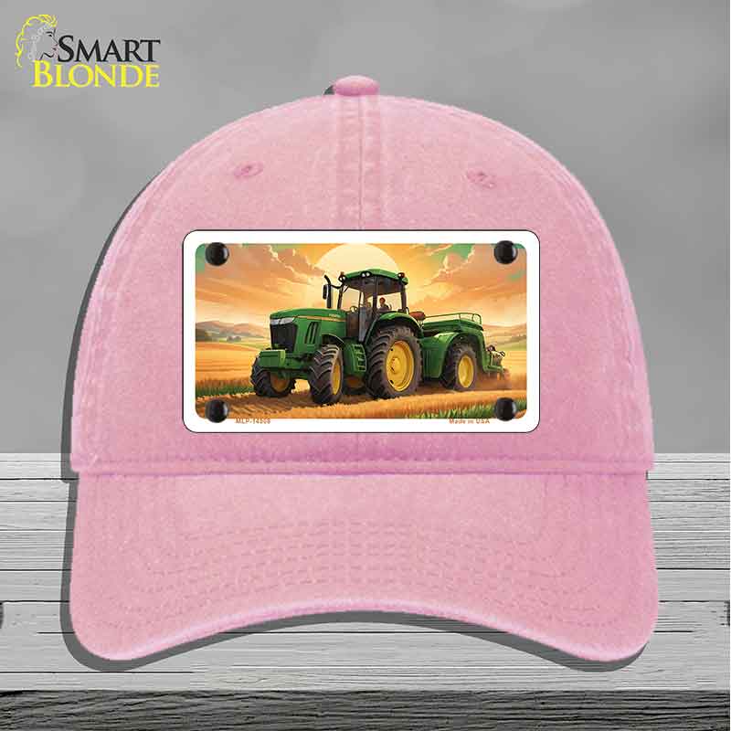 Tractor Sunset Novelty License Plate Hat HAT-MLP-14508