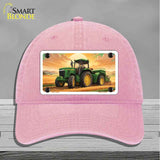 Tractor Sunset Novelty License Plate Hat HAT-MLP-14508