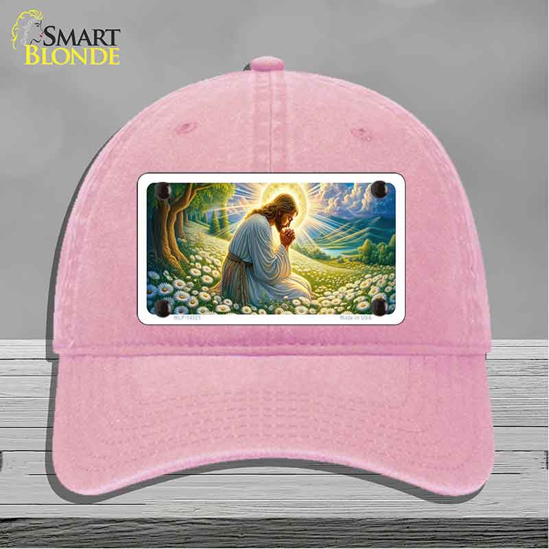 Jesus Praying Novelty License Plate Hat HAT-MLP-14521