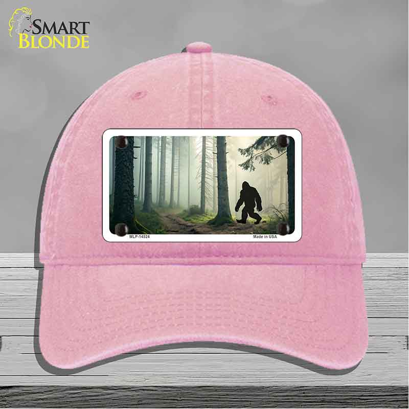 Bigfoot Silhouette Forest Novelty License Plate Hat HAT-MLP-14524