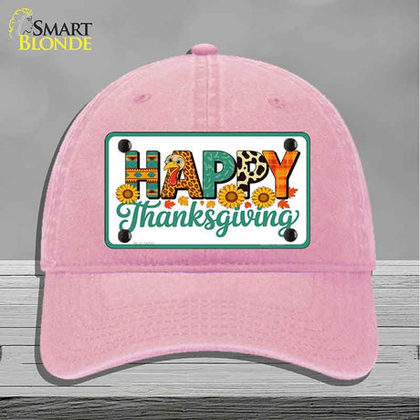 Happy Thanksgiving Novelty License Plate Hat HAT-MLP-14532