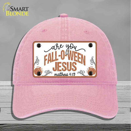 Fall-o-ween Jesus Novelty License Plate Hat HAT-MLP-14534