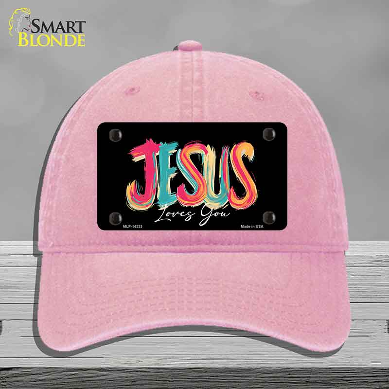 Jesus Loves You Novelty License Plate Hat HAT-MLP-14553