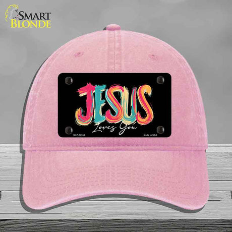 Jesus Loves You Novelty License Plate Hat HAT-MLP-14553