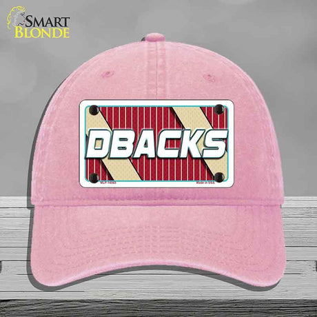 DBACKS Graphic Novelty License Plate Hat HAT-MLP-14565 Unconstructed Cotton Pink