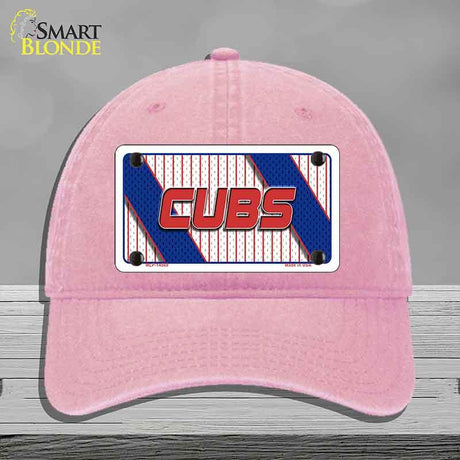 CUBS Graphic Novelty License Plate Hat HAT-MLP-14569 Unconstructed Cotton Pink