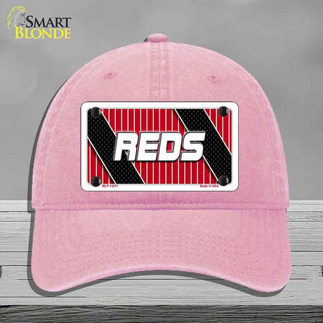 REDS Graphic Novelty License Plate Hat HAT-MLP-14571 Unconstructed Cotton Pink
