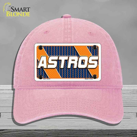 ASTROS Graphic Novelty License Plate Hat HAT-MLP-14575 Unconstructed Cotton Pink
