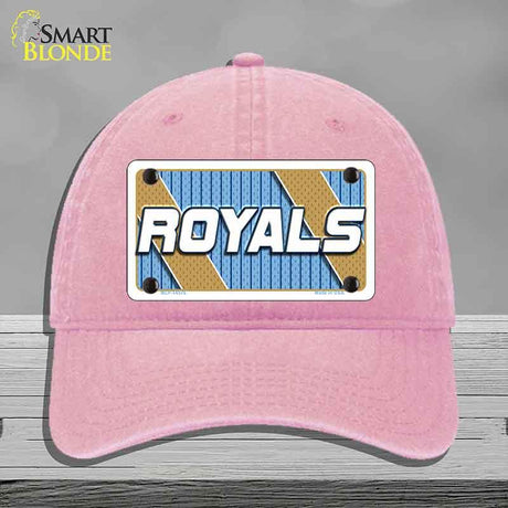 ROYALS Graphic Novelty License Plate Hat HAT-MLP-14576 Unconstructed Cotton Pink