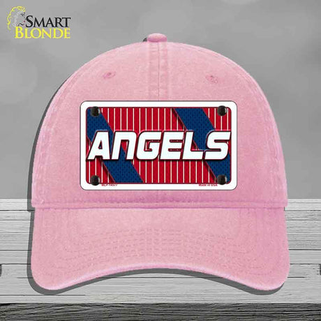 ANGELS Graphic Novelty License Plate Hat HAT-MLP-14577 Unconstructed Cotton Pink