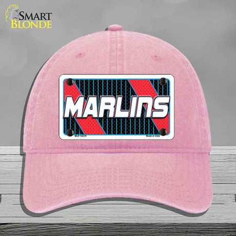 MARLINS Graphic Novelty License Plate Hat HAT-MLP-14579 Unconstructed Cotton Pink