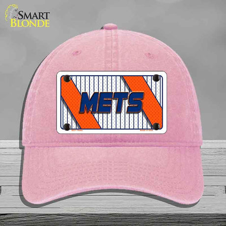 METS Graphic Novelty License Plate Hat HAT-MLP-14582 Unconstructed Cotton Pink