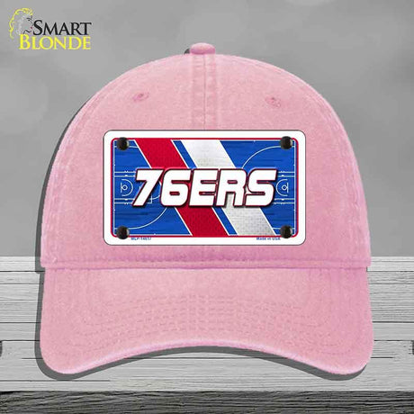 76ERS Graphic Novelty License Plate Hat HAT-MLP-14617 Unconstructed Cotton Pink