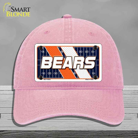 BEARS Graphic Novelty License Plate Hat HAT-MLP-14630 Unconstructed Cotton Pink
