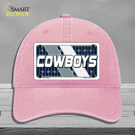 COWBOYS Graphic Novelty License Plate Hat HAT-MLP-14633 Unconstructed Cotton Pink