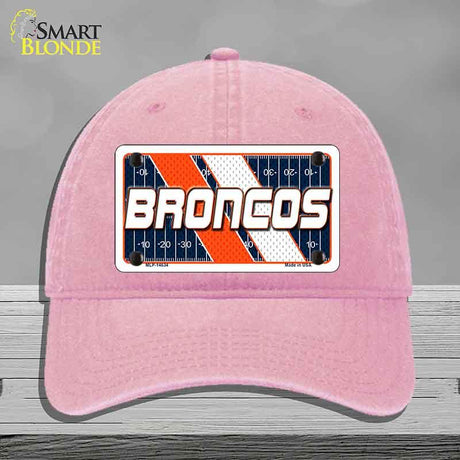 BRONCOS Graphic Novelty License Plate Hat HAT-MLP-14634 Unconstructed Cotton Pink