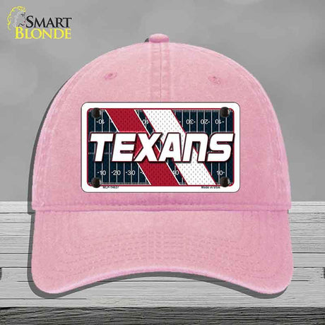 TEXANS Graphic Novelty License Plate Hat HAT-MLP-14637 Unconstructed Cotton Pink