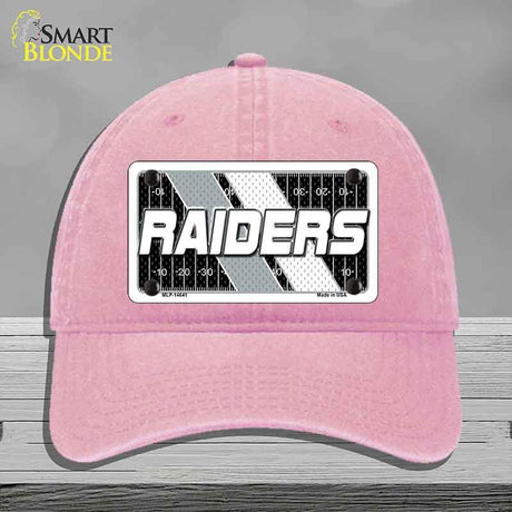 RAIDERS Graphic Novelty License Plate Hat HAT-MLP-14641 Unconstructed Cotton Pink