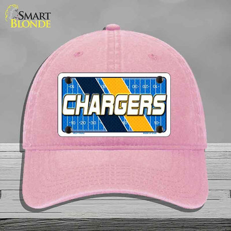 CHARGERS Graphic Novelty License Plate Hat HAT-MLP-14642 Unconstructed Cotton Pink